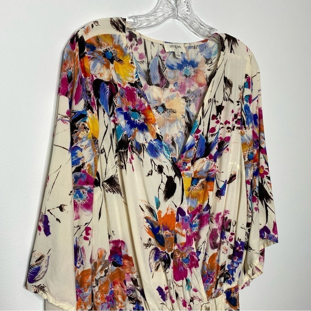 Umgee Floral Cream Romper - Picture 6 of 15